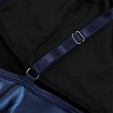 Subblime - 955410 Vestido Con Tirantes De Cuero Azul S/m