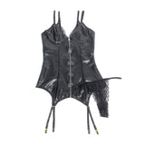 Subblime - 955458 Body Con Cremallera De Cuero Negro S/M