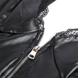 Subblime - 955465 Body Con Cremallera De Cuero Negro L/Xl