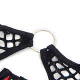 Subblime - 955540 Conjunto Sujetador Con Cremallera De Malla De Charol Rojo L/Xl