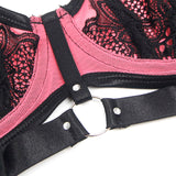 Subblime - 955588 Conjunto Sujetador Con Cremallera De Malla De Charol Rosa L/Xl