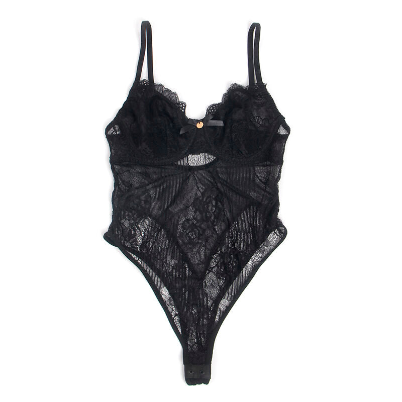 Subblime - 955625 Body De Encaje Con Cierre Inferior Negro L/Xl