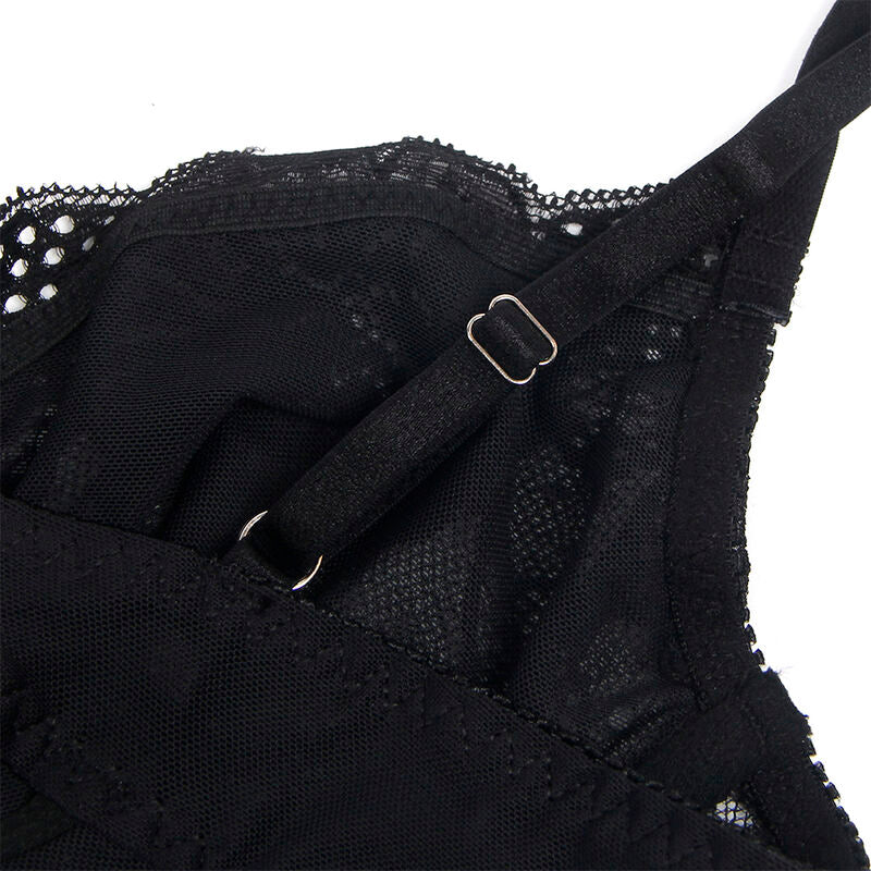 Subblime - 955625 Body De Encaje Con Cierre Inferior Negro L/Xl