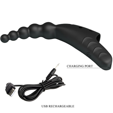 Pretty Love - Jordin Vibrador De Dedo 10 Vibraciones Negro