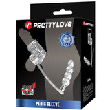 Pretty Love - Funda Para Pene Con Plug Anal Transparente