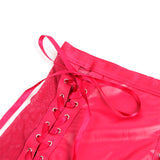 Subblime - 957605 Conjunto Sujetador Y Falda De Cuero Rojo S/M