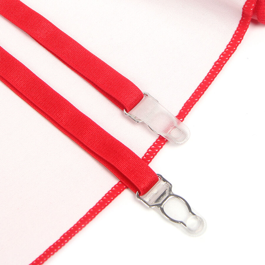 Subblime - 957728 Vestido De Cuero Con Cremallera Y Encaje Rojo S/M