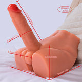 Xise - Peel Dildo Ass Masturbador Dildo Realístico Posición Frontal Con Thrusting 17,5 Cm