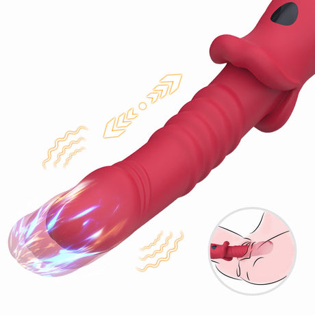 Armony - Dildo Vibrador Estimulador Punto A Rojo