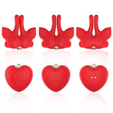 Armony - Pinzas Para Pezones Magnética Con Vibración Forma Mariposa Rojo