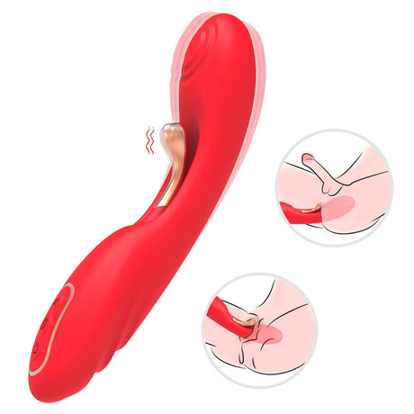 Armony - Vibrador Con Lengua Oscilante Rojo