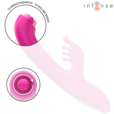 Intense - Christina Vibrador Multifunción Rabbit 22.5 Cm Rosa