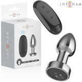Intense - Plug Anal 10 Vibraciones Metal Con Control Remoto S