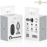 Intense - Plug Anal 10 Vibraciones Metal Con Control Remoto M