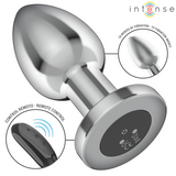 Intense - Plug Anal 10 Vibraciones Metal Con Control Remoto L