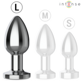 Intense - Plug Anal 10 Vibraciones Metal Con Control Remoto L
