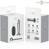 Intense - Plug Anal 10 Vibraciones Metal En Forma De Dildo Con Control Remoto M