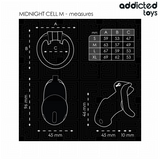 Addicted Toys Locked - Mindnight Cell Jaula Para Pene 4.2 Cm Talla M