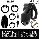 Addicted Toys Locked - Mindnight Cell Jaula Para Pene 4.2 Cm Talla M