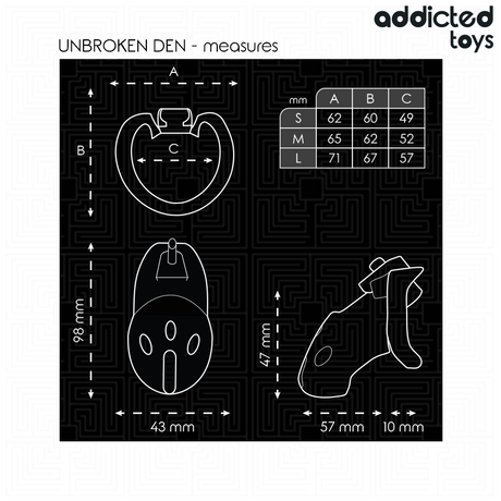 Addicted Toys Locked - Unbroken Den Jaula Para Pene 9,8 Cm