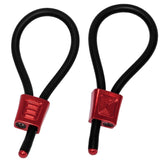 Electrastim Prestige Electraloops 2 X Cockring Rojo Ajustable