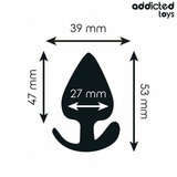 Addicted Toys - Plug Anal Silicona Talla S 5,3 Cm