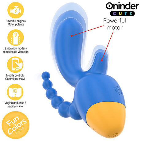 Oninder Cute - Love 3 Some Triple Vibrador - App Mundial Gratuita