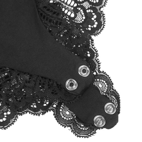 Subblime - Teddy Detalle Encaje Floral Negro S/m