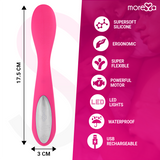 Moressa - Druso Masajeador Duo Punto G Y Suero Pelvico Premium Silicone Recargable