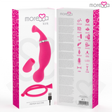 Moressa - Kirk Duo Succionador + Masajeador Multi Prestaciones Premium Silicone Recargable