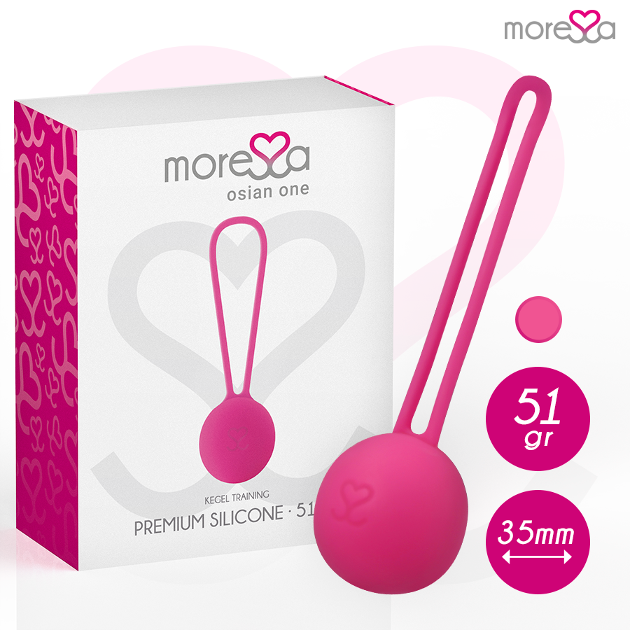Moressa - Osian One Entrenamiento Suelo Pelvico 51gr Premium Silicona Rosa