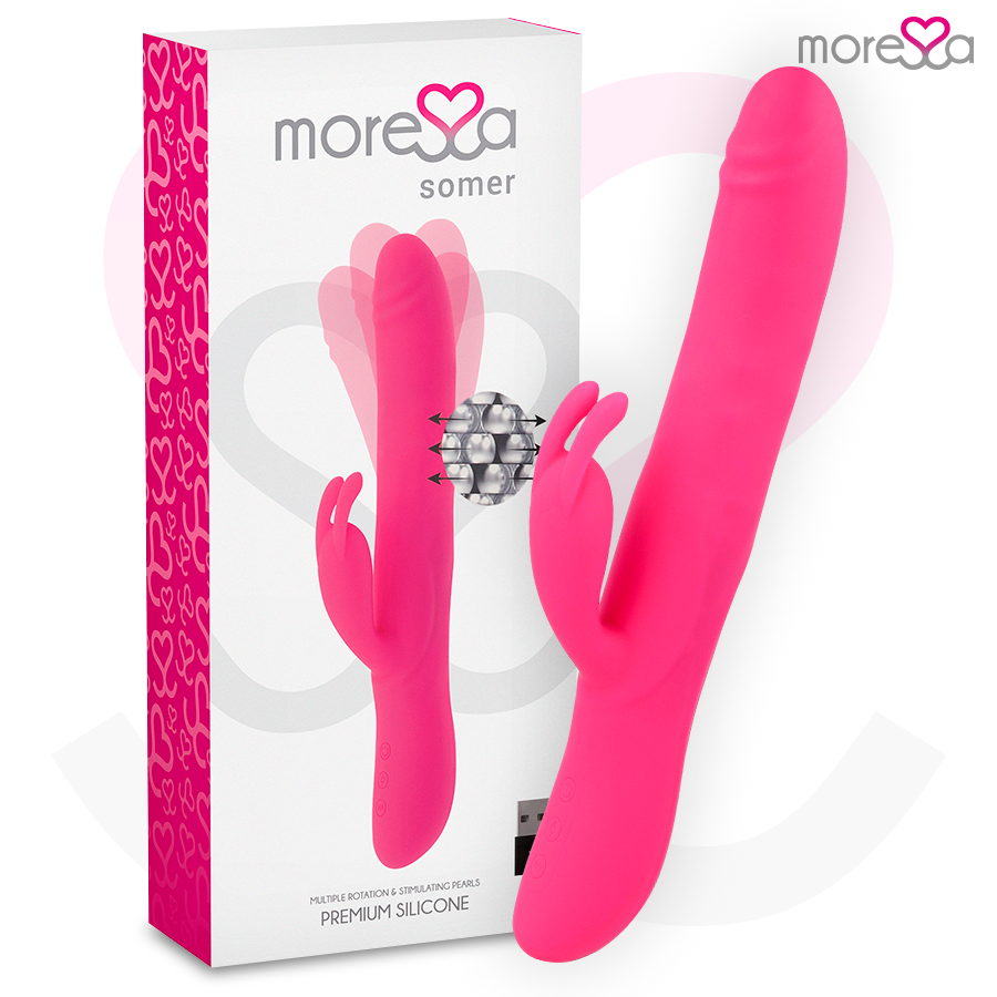 Moressa - Somer Rotador Perlado Y Potente Vibracion  Premium Silicone