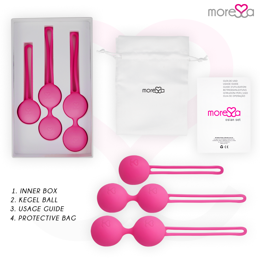 Moressa Osian Set Premium Silicona Rosa