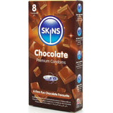 Skins - Preservativos Premium Sabor Chocolate Pack 8