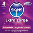 Skins - Tamaño Xl Preservativos Premium Pack 4