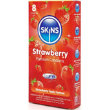 Skins - Preservativos Premium Sabor Fresa Pack 8