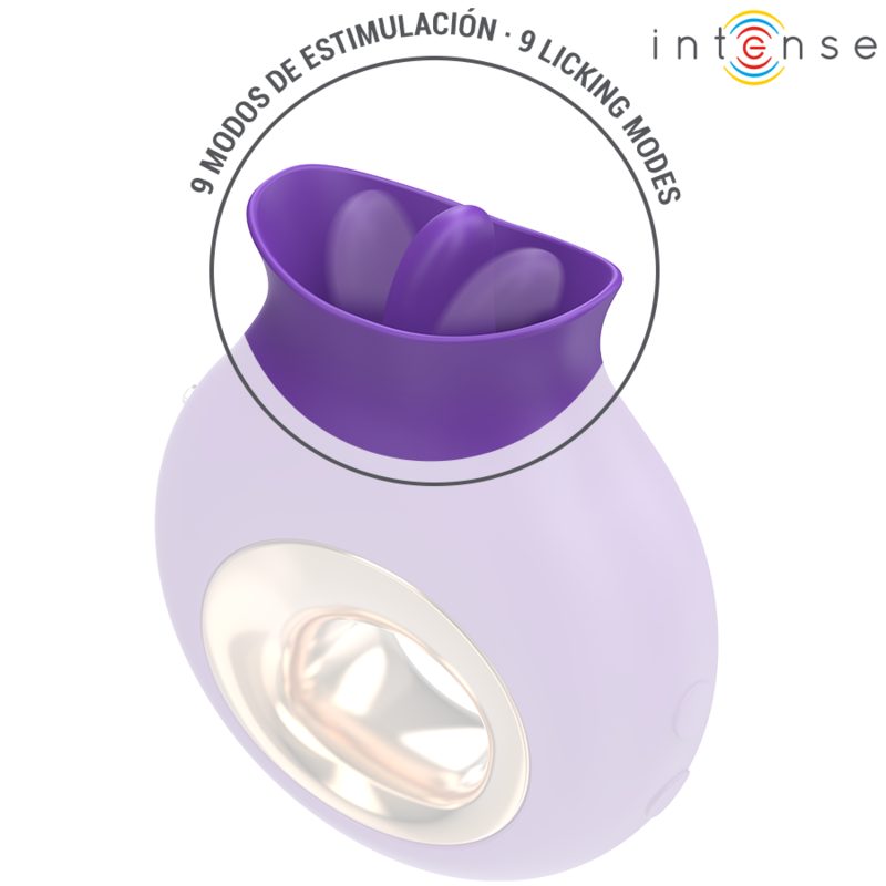 Intense - Tuli Estimulador Clítoris 9 Vibraciones & 9 Oscilaciones Morado