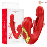 Intense - Nathy Vibrador Doble Con Boca Estimuladora Multifunción Rojo