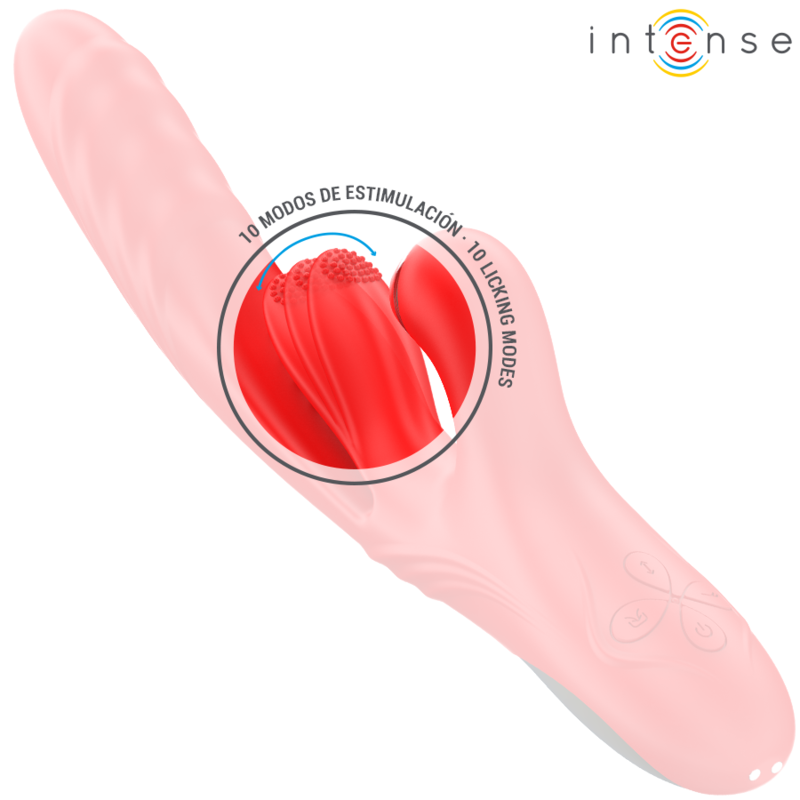 Intense - Karol Vibrador Multifunción Empuje & Estimulación & Succión Rojo