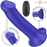Intense - Victoria Vibrador Con Ventosa 10 Vibraciones Azul Oscuro Control Remoto