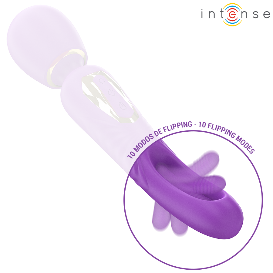 Intense - Christy Vibrador Wand Con Lengua Giratoria