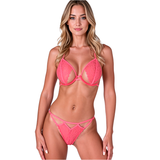 Passion - Resilque Set Sujetador + Tanga Rojo L/xl