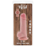 Get Real - Pene Realístico Deluxe Con Testículos Extra Grueso 17 Cm