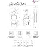 Livco Corsetti Fashion - Limpid Snowflakes Lc 90604 Body + Medias + Diadema Navideña S/M