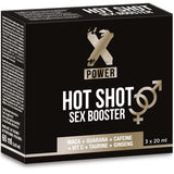 X Power - Hot Shot Sex Booster Aumento Líbido 3 X 20 Ml