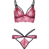 Leg Avenue - 81623 Set Sujetador + Tanga Burdeos Talla M