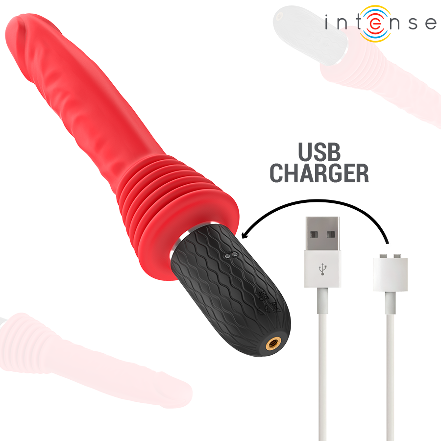 Intense - Cynthia Vibrador Thrusting Control Remoto Con Calor