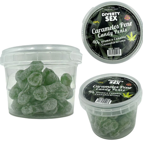 Diablo Picante - 20 Caramelos Con Forma De Pene Con Aroma Cannabis