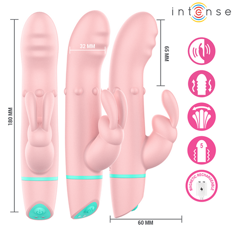 Intense - Alvin Estimulador Rabbit & Vibrador Rolling + Oscilante