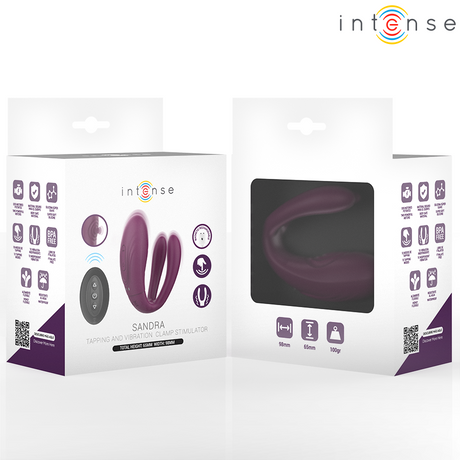 Intense - Sandra Vibrador & Estimulador De Pinzas Con Golpeteo Control Remoto